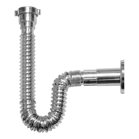 Tubo Extensible Descarga Lavatorio 11/4-40 Pvc Cromado Latyn