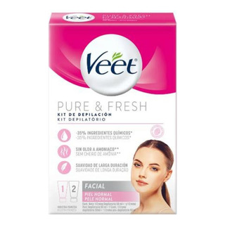 Kit De Depilação Facial Veet Pure & Fresh Cr 50ml + Pós 50ml Kit De Depilação Facial Veet Pure & Fresh Cr 50ml + Pós 50ml