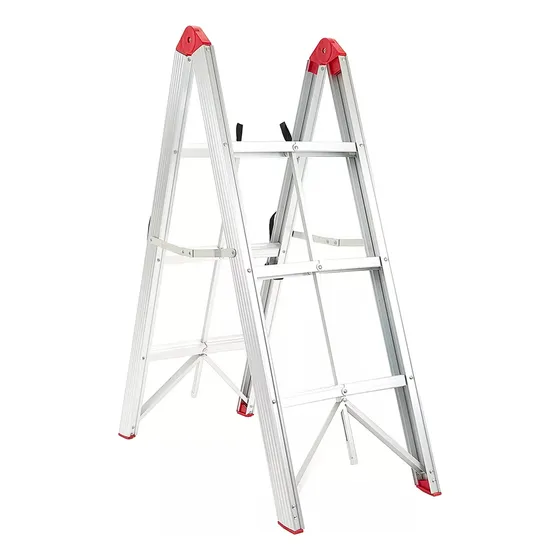 Escalera De Aluminio Plegable Ultra Compacta Con 3 Escalones