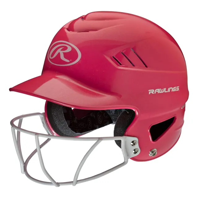Casco De Bateo Rawlings Con Máscara Facial Softball