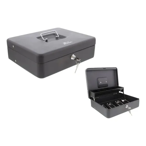 Caja Chica De Seguridad Metálica Con Llaves 30x24x9 Cm