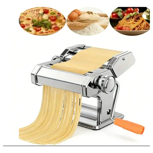 Máquina de Massa Macarrão Manual Dasshaus Inox Prateado Para