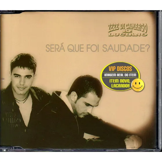 Zezé Di Camargo E Luciano Cd Single Será Que Foi Saudade