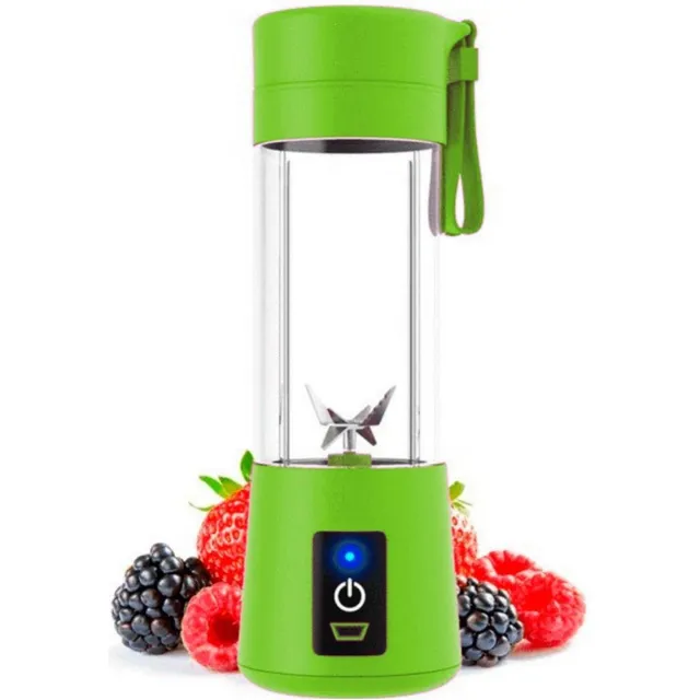 Mini Liquidificador Portátil Juicer Cup 6 Lâminas Usb Verde