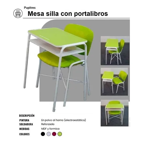 Mesa Silla Premium Con Portalibros. Ventas Por Cantidad.