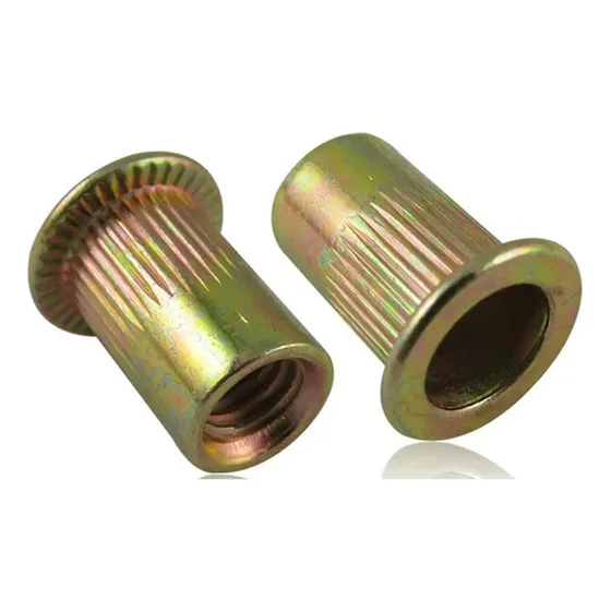 Remache Roscado Tuerca Acero M12 Ranurado Cabeza Ancha X 50