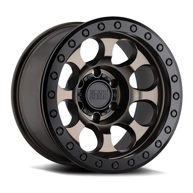 Rin Black Rhino Riot Bronce Mate Y Neg 17x9 6x139offset -18