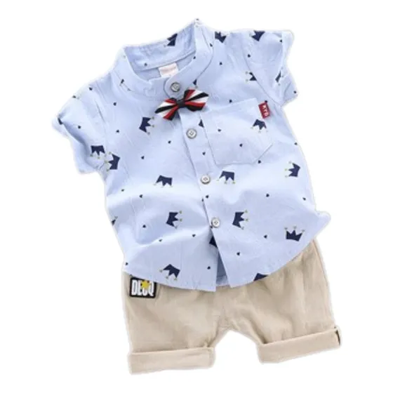 Conjunto Bebé Niño Algodón Hipoalergénico Camisa Casual Lino