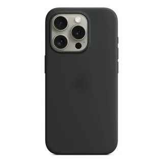 Funda De Silicon Para iPhone 11 12 13 14 15 16 17 Case Color Negro iPhone 16 Pro Max