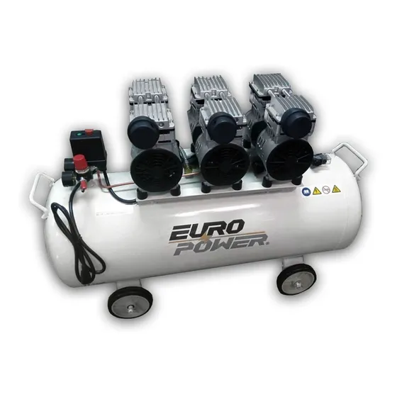 Compresor Libre De Aceite 100 Litros Europower