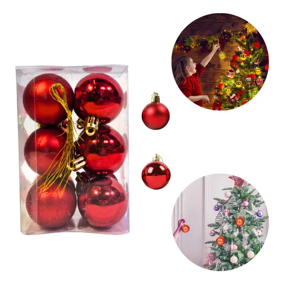 Bolas Adornos Navideñas Esfera Decoración Árbol Navidad