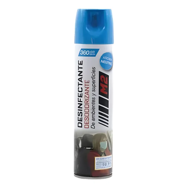 Aromatizador Desinfectante 360cc Auto Neutro M2