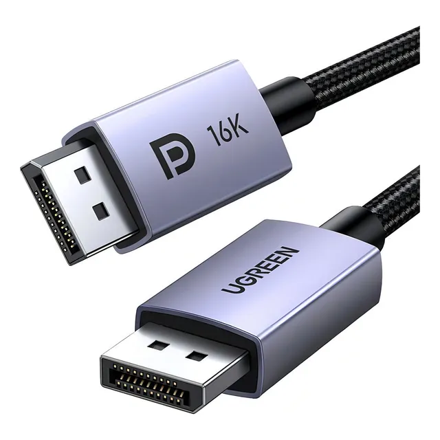 Cable Displayport 2.1 Certificado Ugreen 16k, 8k, 80gbps Gamer 2 Metros
