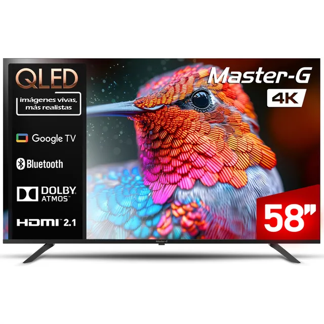 Smart Tv Qled 58 Google Tv 4k Bluetooth Frameless Mggk58ufq Master-g