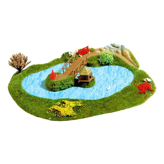 Busch 3110 Lago Puente Paisaje Ho Escala Modelo