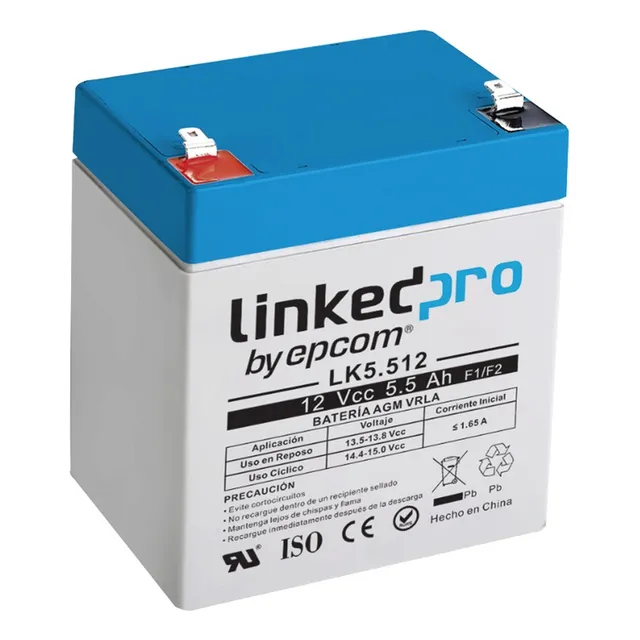 Linkedpro 12vcc 5.5ah Ul Tecnología Agm-vrla Lk5.512