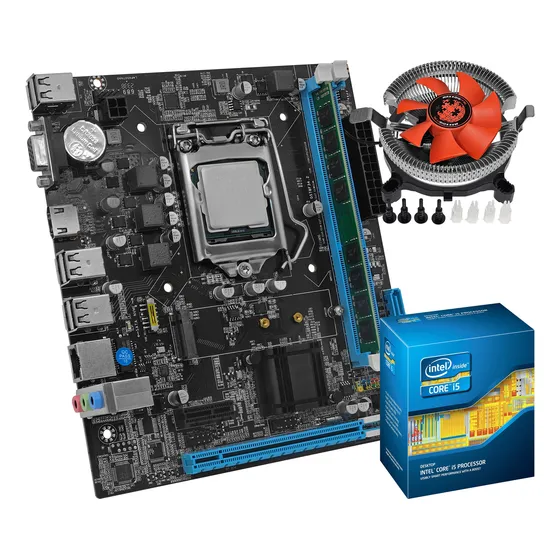Kit Upgrade Core I5 2400 8gb Ddr3 1600mhz Cooler Placa Mãe
