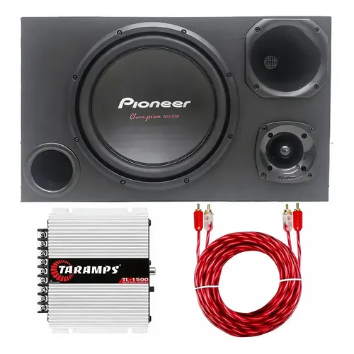 Caixa Trio Som Completa Pioneer 12 + Modulo Falcon Df 1200x5