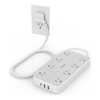 Tessan Extension Electrica Enchufe Plano, Regleta Tessan Extension Electrica Enchufe Plano, Regleta