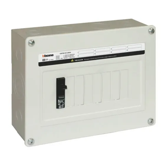 Centro De Carga De 8 Polos 100a 120/240v 1f- Bticino Btn/8sn