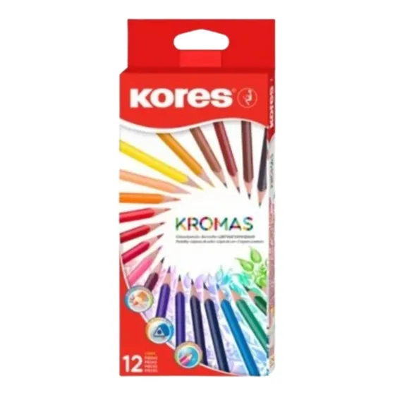 Caja Colores Kromas Kores X 12 Trazo De Color
