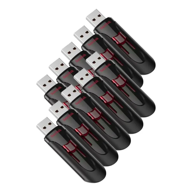 Pack X10 Pendrive 32 Gb Usb 3.0 Pen Sandisk Cruzer Glide