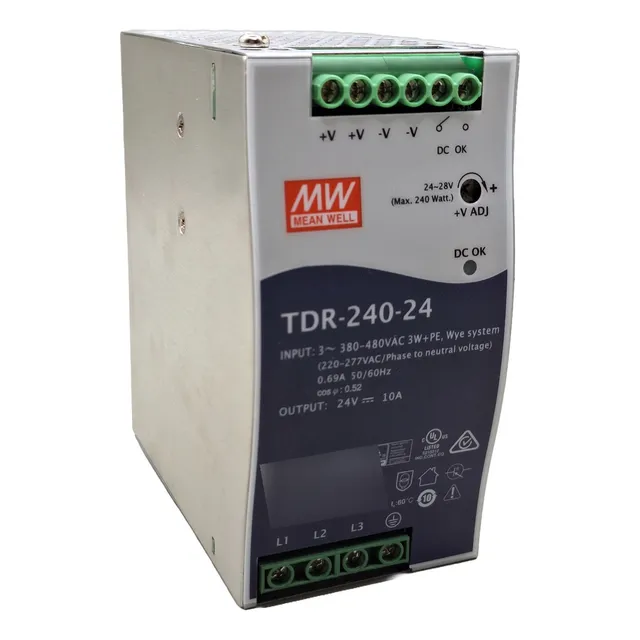 Fuente De Poder Tdr-240-24 Mean Well, 240w: 24vcd 10a