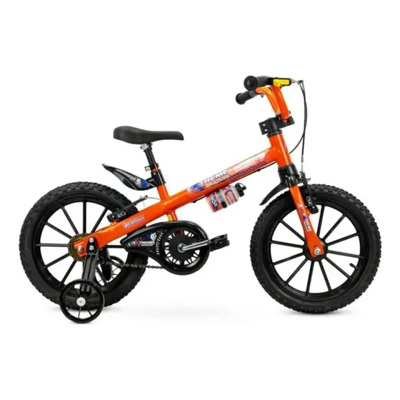 Bicicleta Infantil Nathor Aro16 Menino Extreme De 5 A 8 Anos Cor Laranja