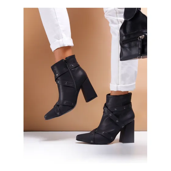 Botas Botinetas Mujer Plataforma Taco 7.5 Cm Timothea  