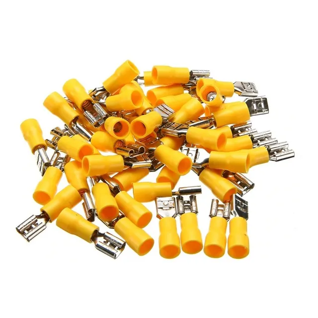 Terminales Terminal Hembra Amarillo 10-12awg 24amp X 100unds