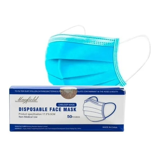 Mascarilla Quirúrgica Celeste Mayfield Importada Caja 50 Uni