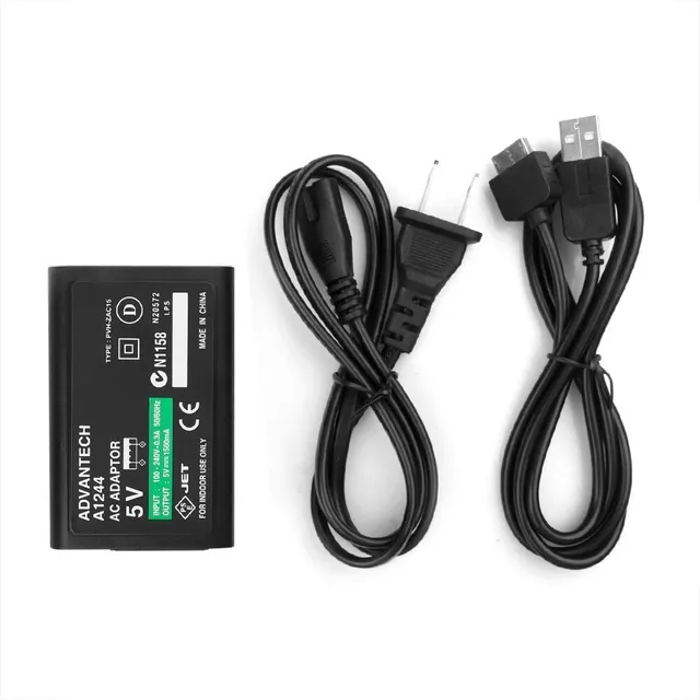 Cargador Sony 110v Usb Para Psp Vita Con Cable 1m