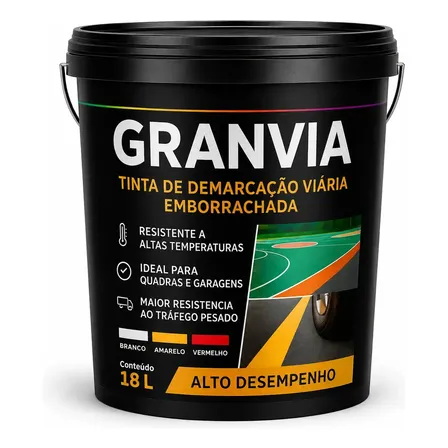 Tinta Demarcação Viária 18l Alto Tráfego Base Água Branco Fosco