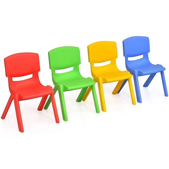 Sillas De Colores Apilables Para Niños Silla Plasticas Infan