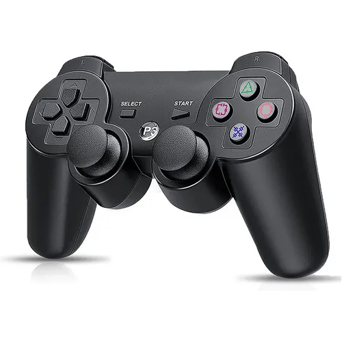 Control Inalámbrico Compatible Con Ps3 + Cable De Carga Negro