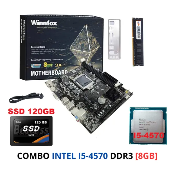 Combo Pc Tarjeta Madre Procesador Intel I5 8gb Ram Ddr3 Hdmi