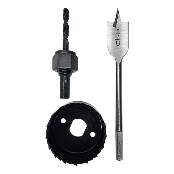 Diago 3pz kit copa sierra broca para Madera instalación de puerta