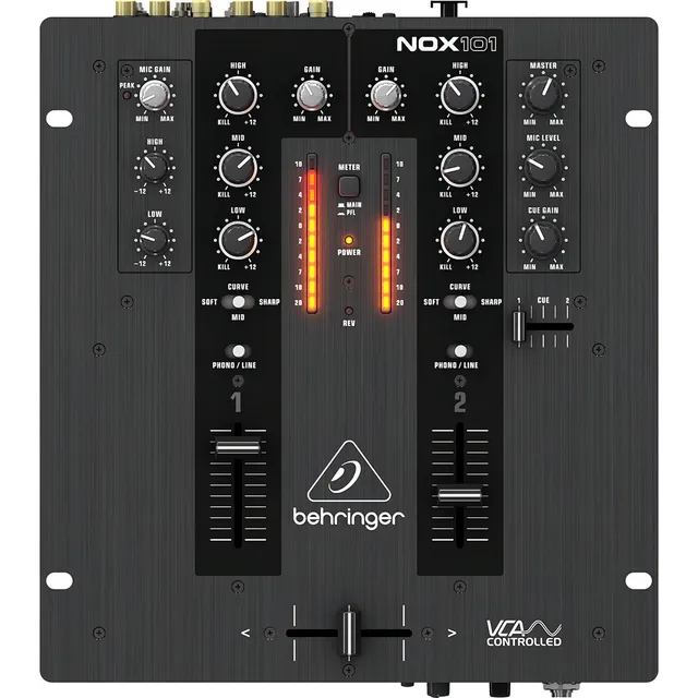 Mezcladora Behringer Nox101 Dj De 2 Canales Con Control Vca