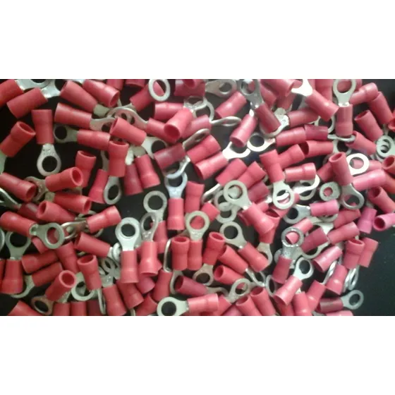 Terminal Eléctrico Tipo Ojo Rojo Cable # 22-16