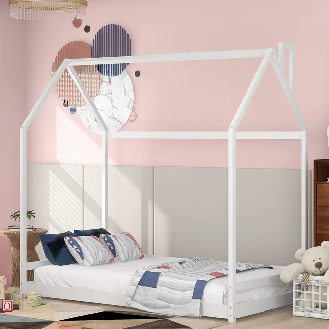 Cama Tamaño Matrimonial Diseño Casa Techo Requiere Base