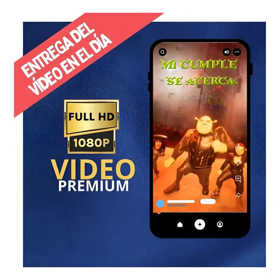 Invitación Digital Animada Shrek Tecno +9 - Tiziben Shrek Tecno