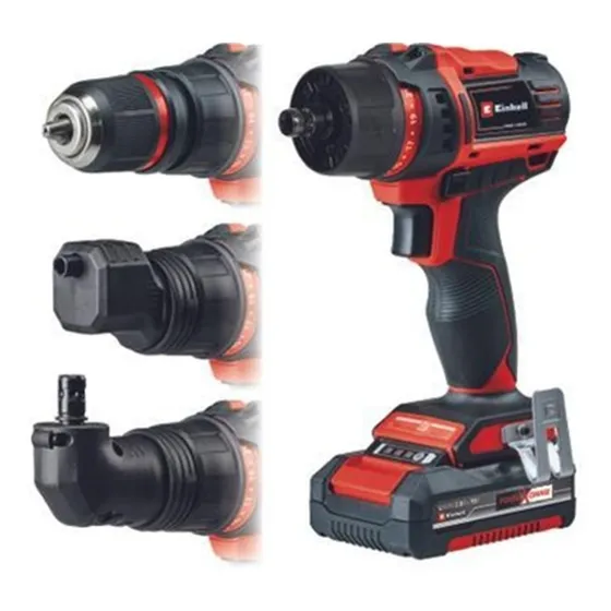 Taladro Atornillador 18v Bateria + Cargador + Brocas Einhell