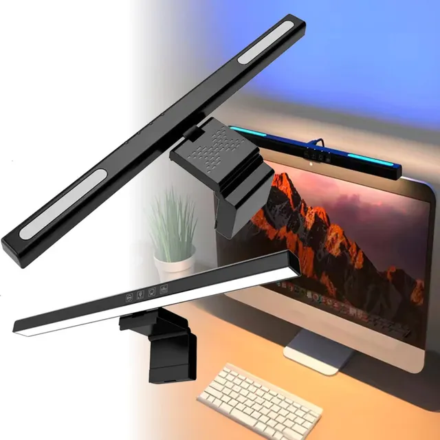 Luminária Barra Led Mesa Monitor Rgb Brilho Luz Regulável