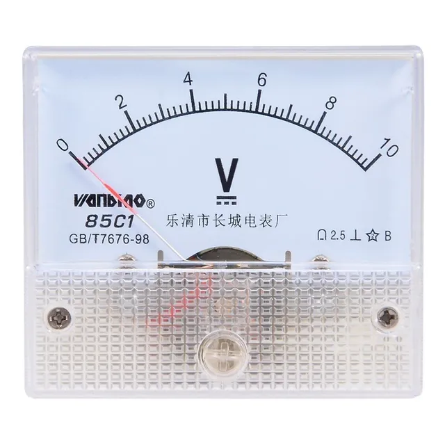 Medidor Voltaje Panel Analogico Dc 85 C1 2,5 % Margen Error