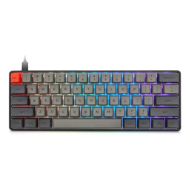 Sk61 Gk61 60% Teclado Mecánico Switch Optico Red Gaming Rgb
