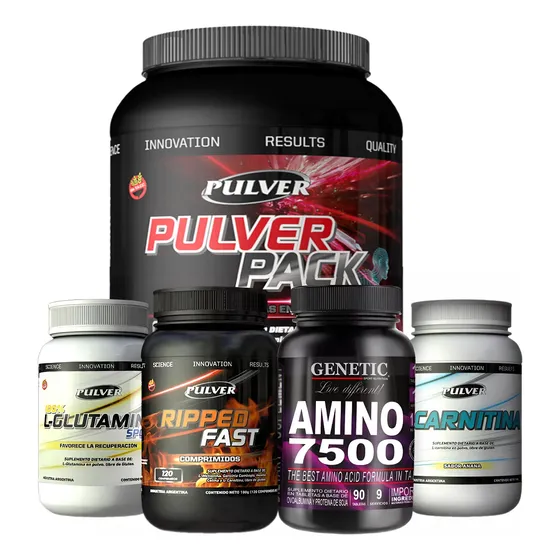 Anabol 5 Pulver Pack Glutamina Aminoácidos Carnitina Ripped