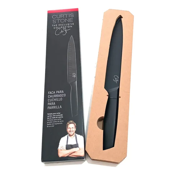 Faca Japonesa Para Churrasco Do Chef Curtis Stone - Coleção Muffato Cor Preto