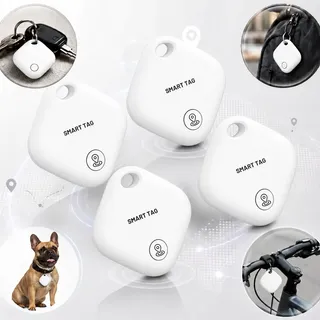 Kit 4 Smart Tag Localizador Mini Rastreador Para iPhone Ios Branco