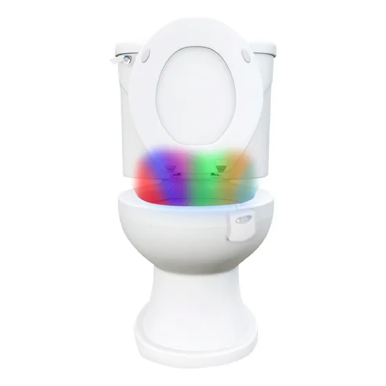 Luz Led Rgb Nocturna Multicolor Sensor Inodoro Water Baño Ax