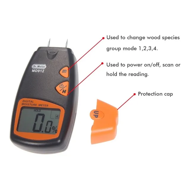 Tester Medidor Detector Humedad Madera Yeso Hormigon Tuberia